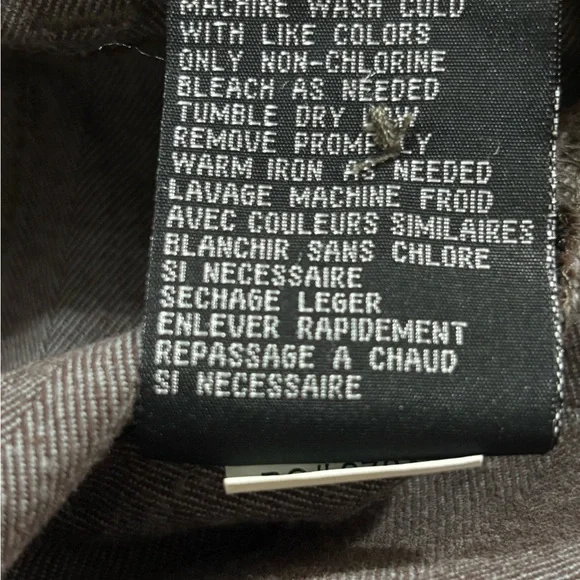 Volcom Herringbone Shorts Gray Brown Low Rise Stretch Size 11 Y2K - Picture 6 of 6